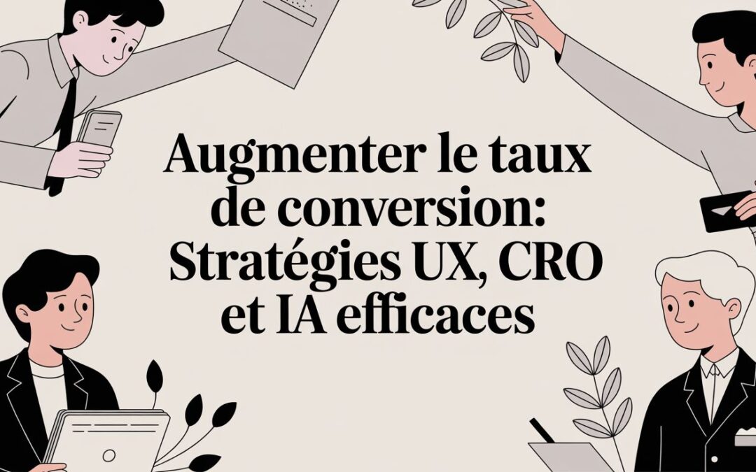 Augmenter le taux de conversion: stratégies UX, CRO et IA efficaces